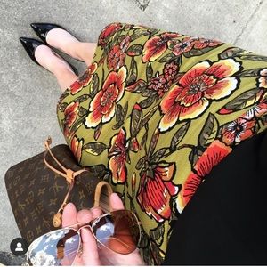 LOFT | floral skirt
